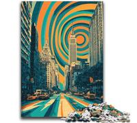 Puzzles pour Adolescents 1000 pièces Paysage Urbain de New York pour et à partir de 14 Ans Jouets de Jeu Car C'est idéal comme Cadeau pour Toute la Famille 38x26cm