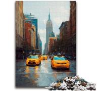 Puzzles pour Adolescents 1000 pièces Paysage Urbain de New York pour Les 14 Ans et Plus Cadeaux intéressants pour la réduction du Stress pour Les Amis et la Famille 50x75cm