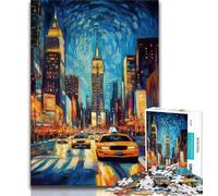 Puzzles pour Adolescents 1000 pièces Paysage Urbain de New York, stimulent Le Cerveau, Jouets addictifs pour cultiver la Patience, Collection d'artistes, Beaux-Arts (75x50cm)