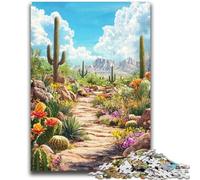 Puzzles pour Adolescents 1000 pièces Paysage végétal du désert Entraînez Votre Cerveau et Vos Mains Interaction Parent-Enfant pour Les 14 Ans et Plus 50x75cm