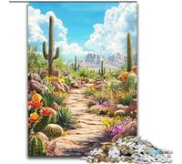 Puzzles pour Adolescents 1000 pièces Paysage végétal du désert, Jeux Amusants en Famille, idéal comme Cadeau pour Toute la Famille (Taille 50x75cm)