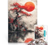 Puzzles pour Adolescents 1000 pièces paysages Vintage du Japon Séjour Anti-Stress pour Tuer Le Temps Une œuvre d'art 75x50cm