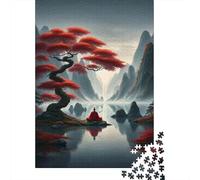 Puzzles pour Adolescents 1000 Pièces Peaceful Zen Meditation Scene Puzzle pour Adolescents Analyse Et Logique Difficile Et Stimulant Un pour Les Jeux 52x38cm/1000pcs