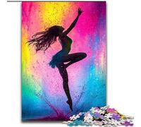 Puzzles pour Adolescents 1000 pièces Peinture à l'huile de Danseuse de Ballet, adaptés aux Personnes de 14 Ans et Plus Jeux éducatifs Cadeaux du Père Noël Secret (Taille 26x38cm)
