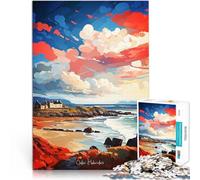 Puzzles pour Adolescents 1000 pièces Peinture à l'huile des Hébrides extérieures Jeu intellectuel Bon Cadeau 75x50cm
