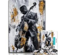 Puzzles pour Adolescents 1000 pièces, Peinture à l'huile, Guitare, Jouets éducatifs, Anti-Stress, Cadeaux d'anniversaire Uniques, 50x75cm