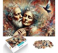 Puzzles pour Adolescents 1000 pièces Peinture d'amour éternel Jouet éducatif d'apprentissage Une œuvre d'art 75x50cm