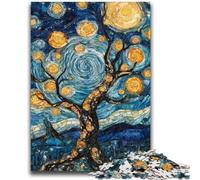 Puzzles pour Adolescents 1000 pièces Peinture de Van Gogh Jeux éducatifs Décoration de la Maison Jeu éducatif pour Anniversaire, Noël 26x38cm
