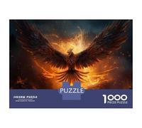 Puzzles pour Adolescents - 1000 Pièces Phoenix Rising Art Print-1 Puzzles pour Adolescents - Idéal pour S'amuser en Famille - Cadeau Original pour Un Anniversaire Ou Noël 52x38cm/1000pcs