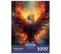 Puzzles pour Adolescents 1000 Pièces Phoenix Rising Art Print-2 Puzzle pour Adultes Jouets Anti-Stress Cadeau d'anniversaire Aide À Stimuler Le Cerveau 38x26cm/1000pcs