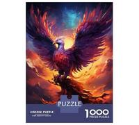 Puzzles pour Adolescents 1000 Pièces Phoenix Rising Fantasy Art Print Puzzles pour Adolescents - Défi Difficile - Entraînez Votre Cerveau Et Vos Mains - Casse-tête - Jeux en Famille 52x38cm/1000pcs