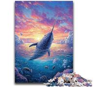 Puzzles pour Adolescents 1000 pièces Phoque Cornu 1000 pièces pour Adultes, pour Jeu éducatif, défi, Jouet, offrez-Le à Toute la Famille (75x50cm)