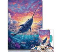 Puzzles pour Adolescents 1000 pièces Phoque Cornu, Anti-Stress, Vacances à la Maison, Jouets de décoration pour la Maison (75x50cm)