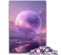 Puzzles pour Adolescents 1000 pièces Planète Violet Fluo Difficile à réaliser, mais Amusant et Humoristique Cadeau d'anniversaire, Cadeaux, décoration Murale 50x75cm