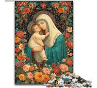 Puzzles pour Adolescents 1000 pièces Portrait de Marie la Mère, Jouets éducatifs et éducatifs, Cadeaux d'anniversaire Uniques pour Les 14 Ans et Plus (Taille 26x38cm)