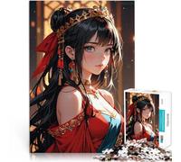 Puzzles pour Adolescents 1000 pièces Portrait de Princesse animée Jeu Familial pour et Offrir en Cadeau à Toute la Famille 38x26cm
