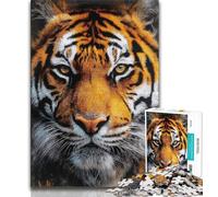Puzzles pour Adolescents 1000 pièces, Portrait de Tigre, Jeux éducatifs, décoration d'intérieur, idéal comme Cadeau pour Toute la Famille (75x50cm)