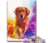 Puzzles pour Adolescents 1000 pièces Portrait Golden Retriever 1000 pièces pour Adolescents, idéal comme Cadeau pour Toute la Famille à partir de 14 Ans (75x50cm)