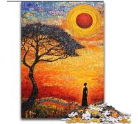Puzzles pour Adolescents 1000 pièces Prairies africaines, Chaque pièce est Unique - Jeu Familial Stimulant pour Les 14 Ans (Taille 50x75cm)
