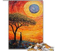 Puzzles pour Adolescents 1000 pièces Prairies africaines, Jeu Familial Anti-Stress, défi Difficile, Une œuvre d'art pour Les 14 Ans et Plus (Taille 50x75cm)