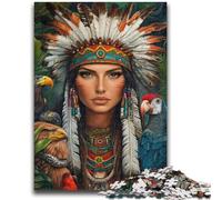 Puzzles pour Adolescents 1000 pièces Princesse Indienne Jouets éducatifs pour Enfants Jeux de société Jeu éducatif pour Anniversaire, Noël 26x38cm