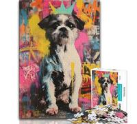 Puzzles pour Adolescents 1000 pièces Pugapoo, Puzzles pour Adultes, Jeux de Relaxation, idéal comme Cadeau pour Toute la Famille (Taille 75x50cm)