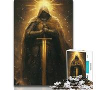 Puzzles pour Adolescents 1000 pièces Puissant Chevalier médiéval, Jeux éducatifs, décoration d'intérieur, idéal comme Cadeau pour Toute la Famille (75x50cm)