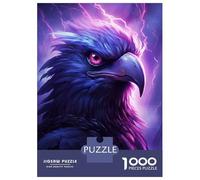 Puzzles pour Adolescents 1000 Pièces Purple Storm Raven Puzzles pour Adultes - Décoration Murale - Décoration Parfaite - Cadeaux Uniques d'anniversaire Et De Noël 38x26cm/1000pcs
