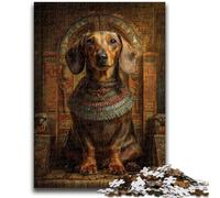 Puzzles pour Adolescents 1000 pièces Puzzle Animal Teckel Difficile à compléter mais Amusant et Humoristique Jeu éducatif pour Anniversaire 26x38cm