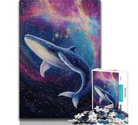 Puzzles pour Adolescents 1000 pièces Puzzle Baleine Spatiale, Aide Le Cerveau à exercer des Jouets addictifs pour cultiver la Patience et améliorer la mémoire (38x26cm)