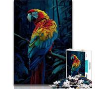 Puzzles pour Adolescents 1000 pièces Puzzle Beau Perroquet, Jeu Stimulant et Jeu Familial Interaction Parent-Enfant 38x26cm