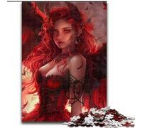 Puzzles pour Adolescents 1000 pièces Puzzle Belle Dame Démon avec des Ailes, Jeux éducatifs Décoration de la Maison Cadeau d'anniversaire, Cadeaux, Art Mural 50x75cm