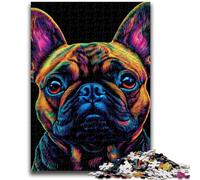 Puzzles pour Adolescents 1000 pièces Puzzle Bulldog Jouets éducatifs Décoration intérieure Unique et Cadeaux pour Les 14 Ans et Plus 38x26cm