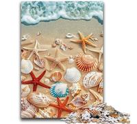 Puzzles pour Adolescents 1000 pièces Puzzle Coquillages de Plage, éducatif et éducatif, idéal comme Cadeau pour Toute la Famille 50x75cm