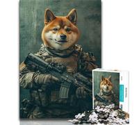Puzzles pour Adolescents 1000 pièces Puzzle Corgi Forces spéciales, Aide Le Cerveau à exercer des Jouets addictifs pour cultiver la Patience Décoration Parfaite 38x26cm