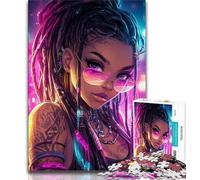 Puzzles pour Adolescents, 1000 pièces, Puzzle Femme Afro-américaine, Anti-Stress, Vacances à la Maison, Tuer Le Temps, Interaction Parent-Enfant, 38x26cm