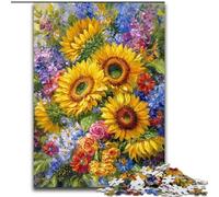 Puzzles pour Adolescents 1000 pièces Puzzle Fleurs Tournesol, Convient aux Personnes de 14 Ans et Plus Difficile à Terminer mais Amusant et Humoristique Superbe Cadeau (Taille 26x38cm)