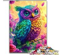 Puzzles pour Adolescents 1000 pièces Puzzle Hibou, Jouets Anti-Stress, décoration intérieure Unique et Cadeaux pour Les 14 Ans (Taille 26x38cm)