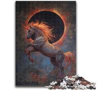Puzzles pour Adolescents 1000 pièces Puzzle Licorne mystérieuse Difficile à compléter mais Amusant et Humoristique Jeu éducatif pour Anniversaire 26x38cm