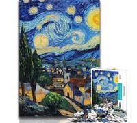 Puzzles pour Adolescents 1000 pièces, Puzzle Starry Night Country, pour Jeu éducatif, défi, Jouet, à Offrir en Cadeau à Toute la Famille, 38x26cm