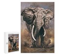 Puzzles pour adolescents 1000 pièces puzzles aquarelle éléphants pour adultes - Jeux de relaxation amusants et humoristiques 1000 pièces