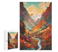Puzzles pour adolescents 1000 pièces Puzzles Autumnal Mountain Serenity -1 Puzzles pour adolescents Jouets de bricolage Défi Difficile Cadeaux d'anniversaire uniques 1000 pièces