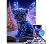 Puzzles pour Adolescents 1000 pièces, Puzzles bébé léopard pour Adolescents, éducatifs et éducatifs, idéal comme Cadeau pour Toute la Famille (Taille 75x50cm)