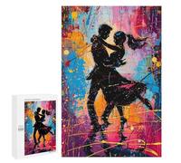 Puzzles pour adolescents 1000 pièces Puzzles Dancing in Paint Puzzles pour Adultes Jouets Anti-stress Analyse et Logique pour Anniversaire, Noël 1000 pièces