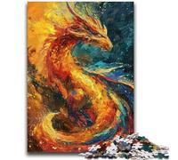 Puzzles pour Adolescents 1000 pièces, Puzzles de Dragons fantastiques pour Adolescents, Jouets éducatifs, Jeux familiaux Amusants, décoration d'intérieur Unique (50x75cm)