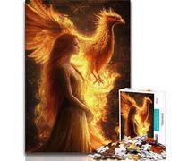 Puzzles pour Adolescents 1000 pièces Puzzles mystérieux Phoenix Girl pour Adultes, Anti-Stress Staycation Kill Time Interaction Parent-Enfant (Taille 75x50cm)