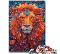 Puzzles pour Adolescents 1000 pièces, Puzzles psychédéliques Lion pour Adolescents, Jouets éducatifs et éducatifs, Jeux familiaux, Cadeaux d'anniversaire et Cadeaux Uniques (75x50cm)