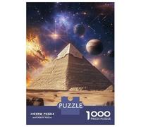 Puzzles pour Adolescents 1000 Pièces Pyramid in Cosmos Puzzle pour Adultes Jouets Anti-Stress Améliore La Mémoire Cadeaux Anti-Stress 52x38cm/1000pcs