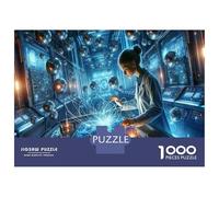 Puzzles pour Adolescents 1000 Pièces Quantum Physics Experiment Puzzles pour Adultes - Décoration Murale - Jeu D'analyse Et De Logique - Cadeau Stimulant 52x38cm/1000pcs