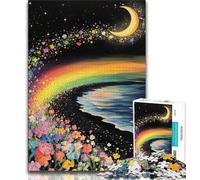 Puzzles pour Adolescents 1000 pièces Rainbow Bridge, Jeu Stimulant et Jeu Familial avec des pièces entièrement emboîtables de Formes aléatoires 38x26cm